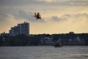 PRhein Koeln Porz Ensen Schwimmer untergegangen P071